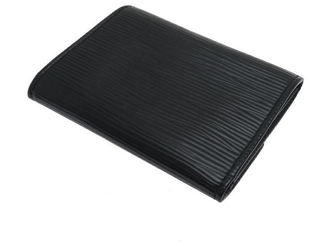 Portamonete Semplice da Uomo Louis Vuitton Nero - vista 4