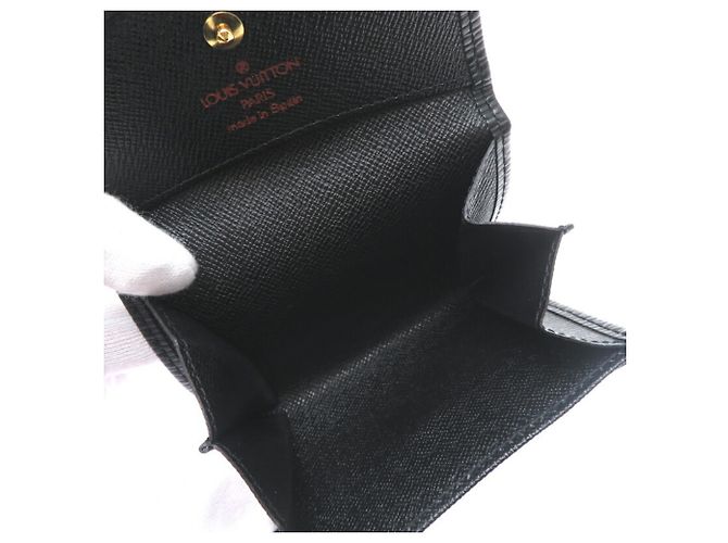 Portamonete Semplice da Uomo Louis Vuitton Nero - vista 5