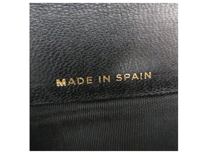 Cartera Larga Chanel en Piel de Ternera Granulada Negra Negro - vista 8