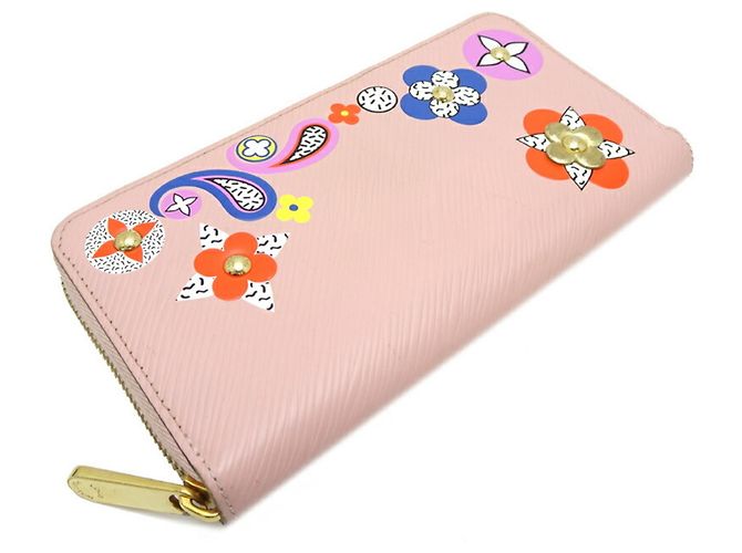 Louis Vuitton Monogram Flower Zippy Wallet Pink - view 3