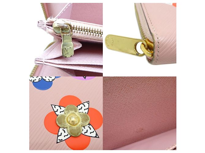 Louis Vuitton Monogram Flower Zippy Wallet Pink - view 7