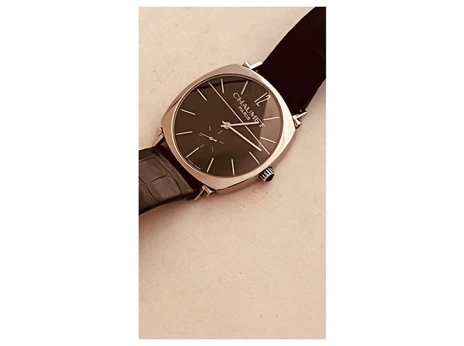 Orologio Chaumet Dandy Acciaio Quadrante Nero - vista 3