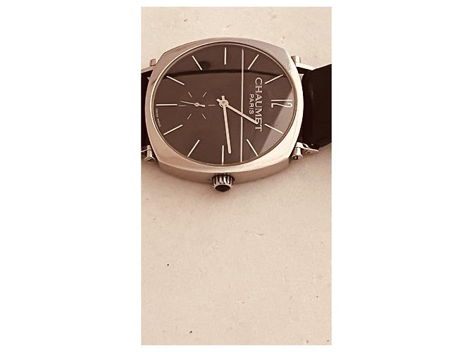 Orologio Chaumet Dandy Acciaio Quadrante Nero - vista 4
