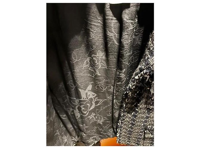Chanel Blazer Grau und Schwarz Kaschmir - Ansicht 5