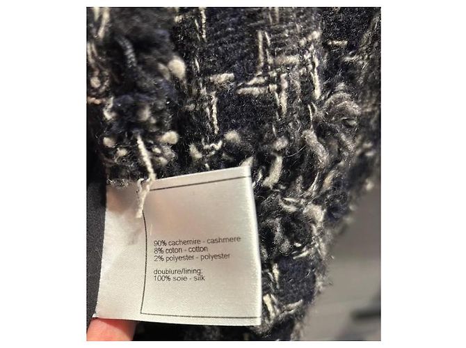 Chanel Blazer Grau und Schwarz Kaschmir - Ansicht 7