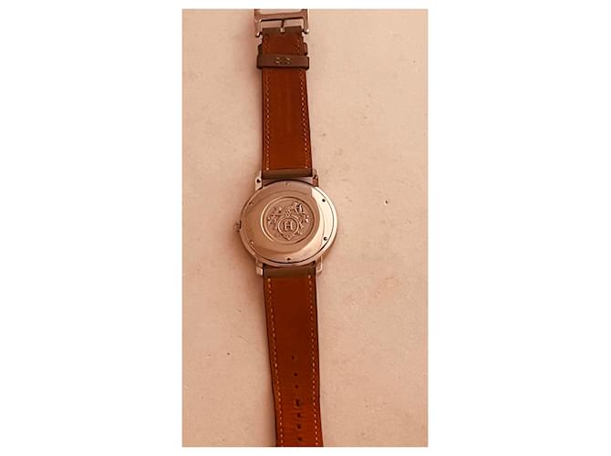 Relógio Hermès Clipper Automático Aço Eggshell Fora de branco - vista 14
