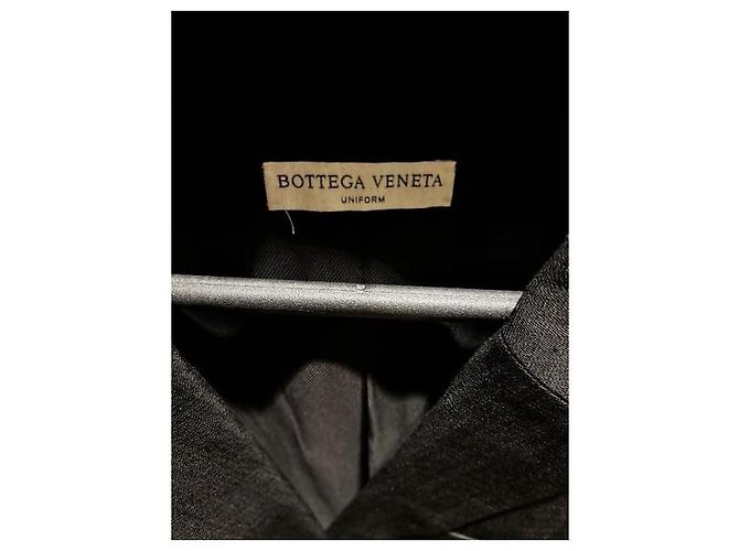 Bottega Veneta Oversized Blazer Schwarz Wolle mit Ledergürtel - Ansicht 2