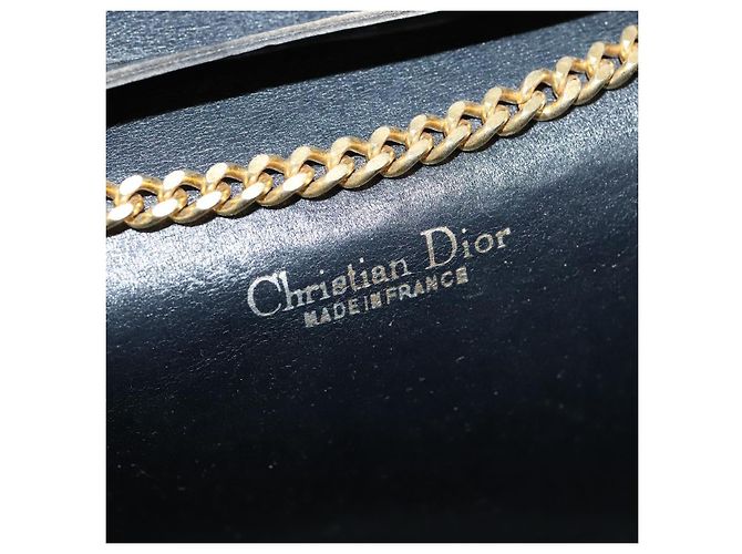 Borsa a spalla in tela Trotter Christian Dior blu Auth ep8112 Blu navy - vista 11