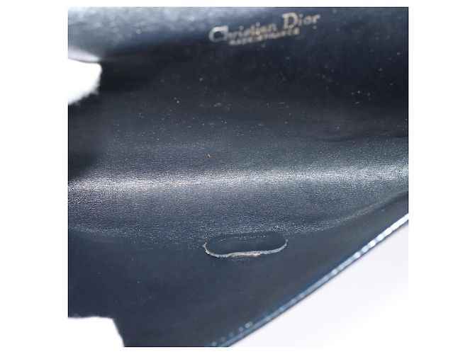 Borsa a spalla in tela Trotter Christian Dior blu Auth ep8112 Blu navy - vista 12