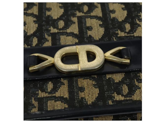 Borsa a spalla in tela Trotter Christian Dior blu Auth ep8112 Blu navy - vista 17