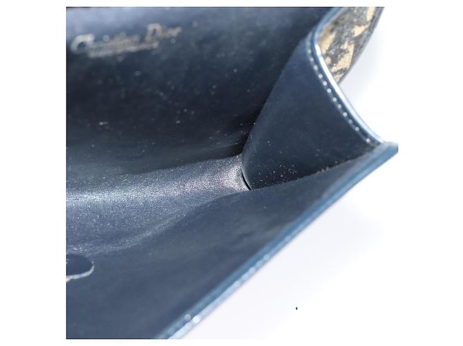 Borsa a spalla in tela Trotter Christian Dior blu Auth ep8112 Blu navy - vista 18