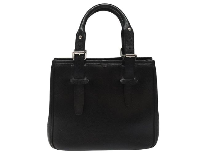 Borsa a mano in pelle nera Burberry Auth am8014 Nero - vista 2