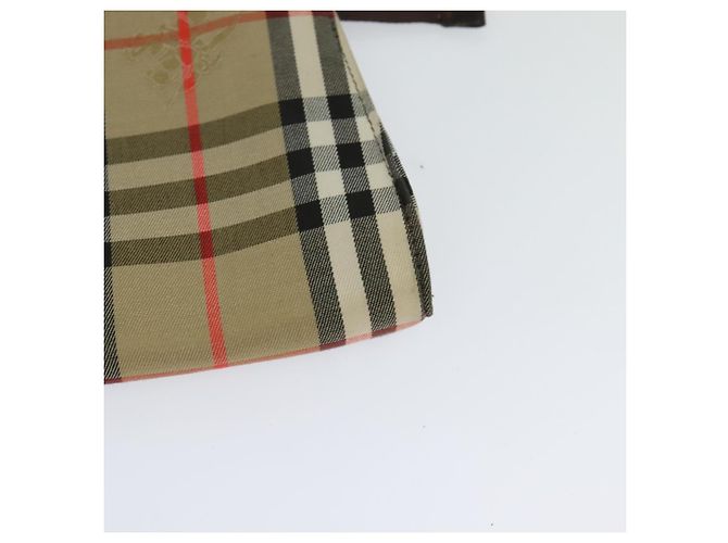 Autre Marque Borsa a spalla Burberrys Nova Check in tela beige oro Auth BA777 D'oro - vista 17