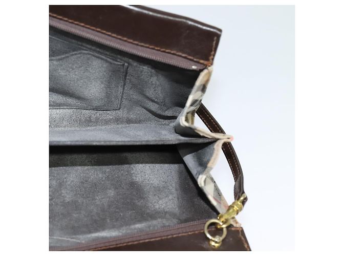 Autre Marque Borsa a spalla Burberrys Nova Check in tela beige oro Auth BA777 D'oro - vista 18