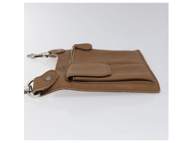 Autre Marque Borsa a vita in pelle marrone Bottega Veneta Auth hk2178 - vista 4