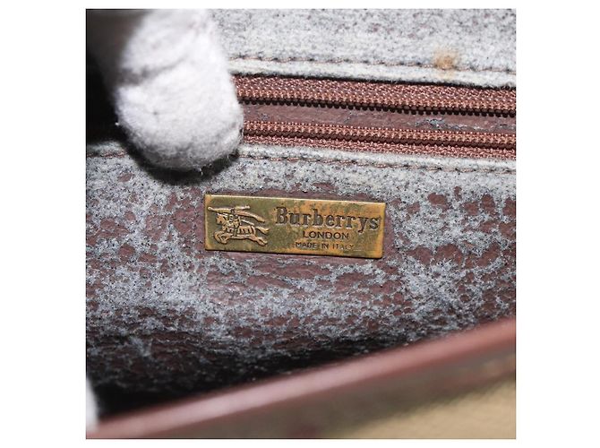 Autre Marque Borsa a spalla Burberrys Nova Check PVC Beige Oro Auth JB025 D'oro - vista 11