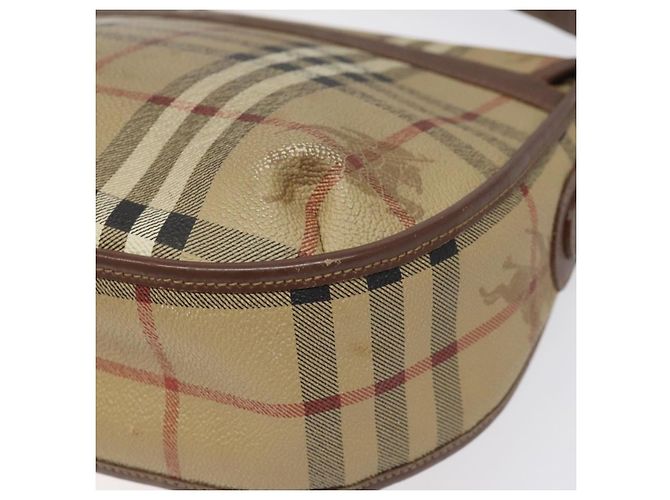 Autre Marque Borsa a spalla Burberrys Nova Check PVC Beige Oro Auth JB025 D'oro - vista 15