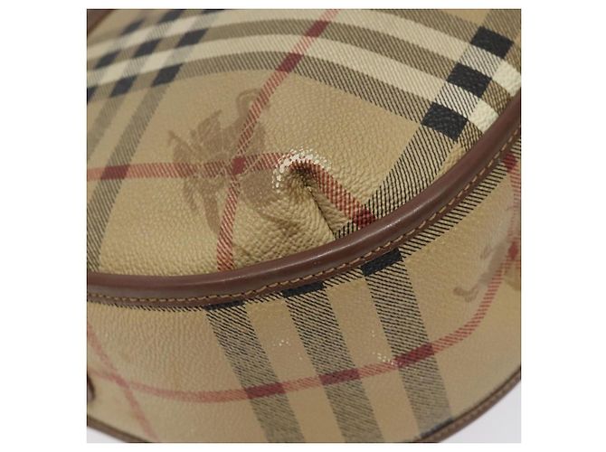 Autre Marque Borsa a spalla Burberrys Nova Check PVC Beige Oro Auth JB025 D'oro - vista 16