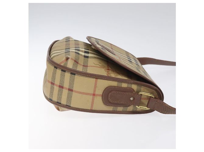 Autre Marque Borsa a spalla Burberrys Nova Check PVC Beige Oro Auth JB025 D'oro - vista 3