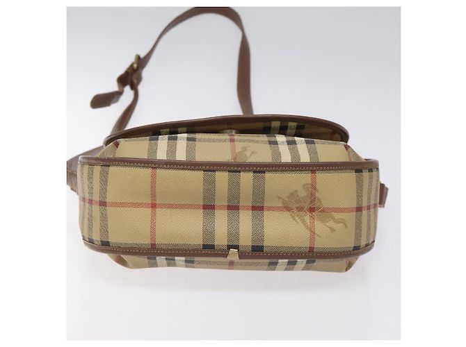 Autre Marque Borsa a spalla Burberrys Nova Check PVC Beige Oro Auth JB025 D'oro - vista 5