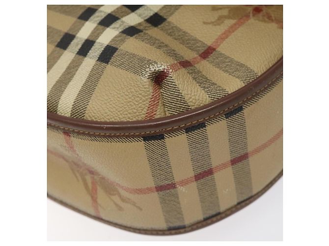 Autre Marque Borsa a spalla Burberrys Nova Check PVC Beige Oro Auth JB025 D'oro - vista 9