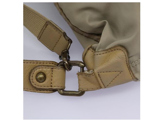 Borsa a spalla Burberry Blue Label in nylon 2 vie beige Auth ti2857 - vista 10