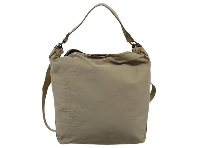 Borsa a spalla Burberry Blue Label in nylon 2 vie beige Auth ti2857 - vista 2