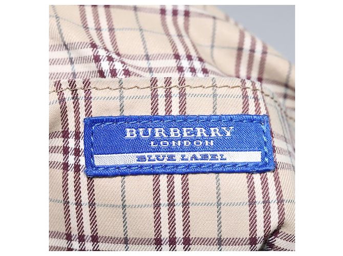Borsa a spalla Burberry Blue Label in nylon 2 vie beige Auth ti2857 - vista 22
