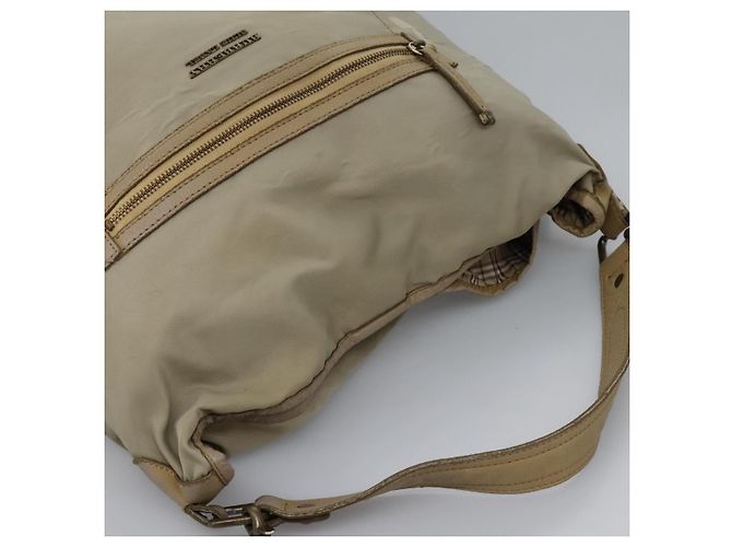 Borsa a spalla Burberry Blue Label in nylon 2 vie beige Auth ti2857 - vista 7