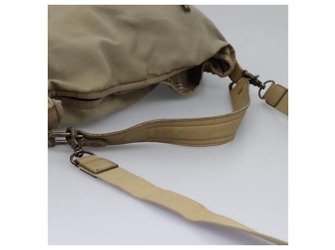 Borsa a spalla Burberry Blue Label in nylon 2 vie beige Auth ti2857 - vista 8