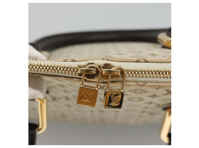 LOUIS VUITTON Monogram Mini Alma Haut Borsa a Mano Khaki M92203 LV Auth ep8029 Cachi - vista 10
