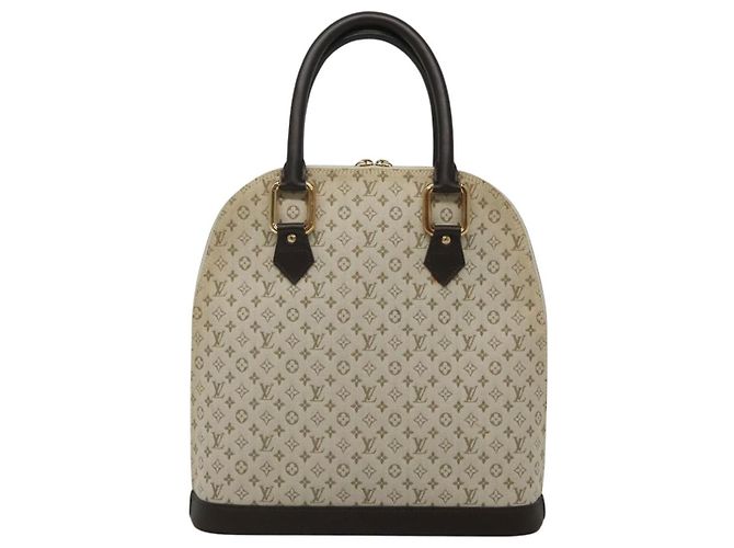 LOUIS VUITTON Monogram Mini Alma Haut Borsa a Mano Khaki M92203 LV Auth ep8029 Cachi - vista 13