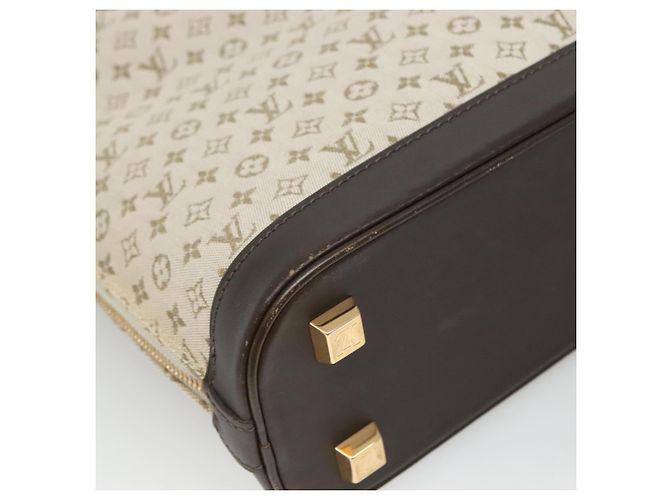 LOUIS VUITTON Monogram Mini Alma Haut Borsa a Mano Khaki M92203 LV Auth ep8029 Cachi - vista 16