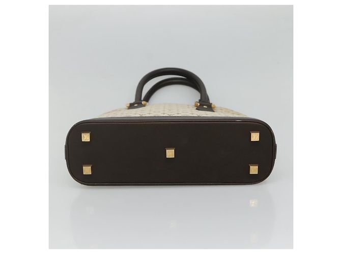 LOUIS VUITTON Monogram Mini Alma Haut Borsa a Mano Khaki M92203 LV Auth ep8029 Cachi - vista 5