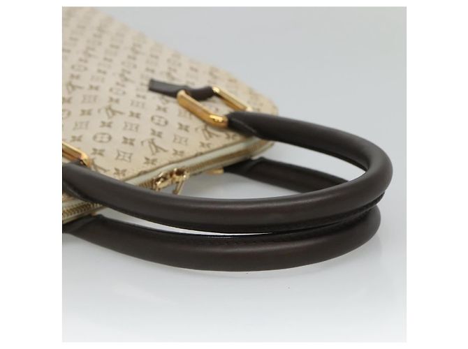 LOUIS VUITTON Monogram Mini Alma Haut Borsa a Mano Khaki M92203 LV Auth ep8029 Cachi - vista 7