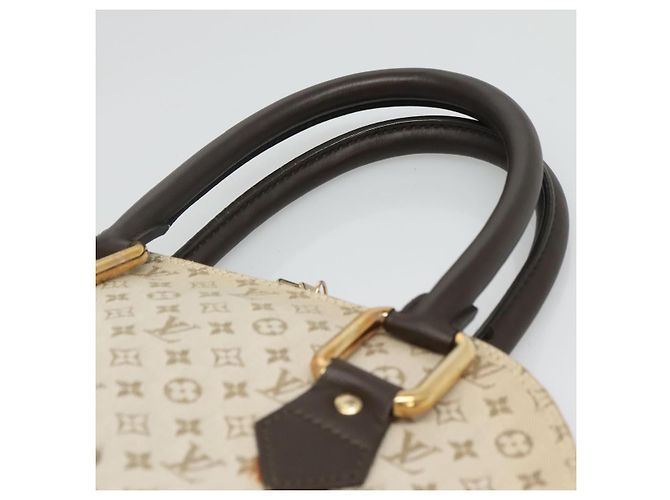 LOUIS VUITTON Monogram Mini Alma Haut Borsa a Mano Khaki M92203 LV Auth ep8029 Cachi - vista 8