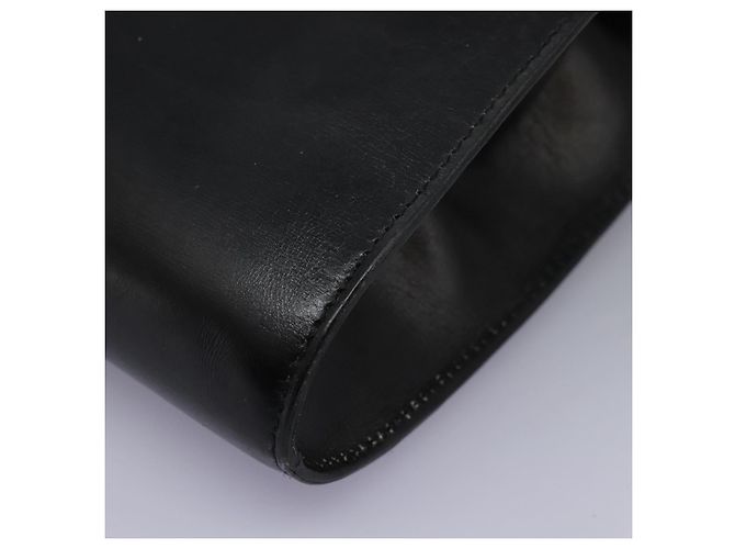 Céline Borsa a spalla in pelle nera e oro CELINE Circle Auth BD909 Nero D'oro - vista 15