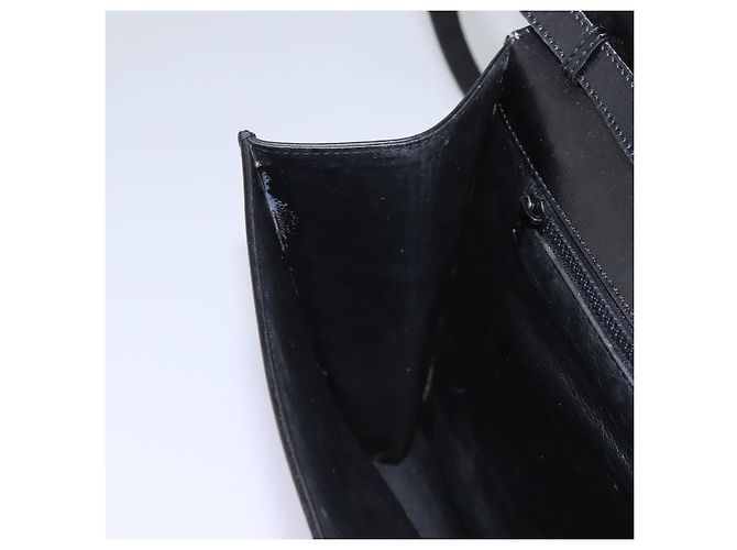 Céline Borsa a spalla in pelle nera e oro CELINE Circle Auth BD909 Nero D'oro - vista 21