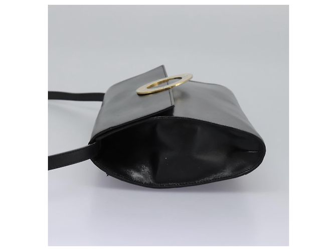 Céline Borsa a spalla in pelle nera e oro CELINE Circle Auth BD909 Nero D'oro - vista 3