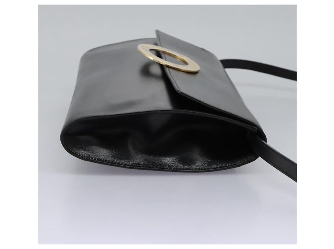 Céline Borsa a spalla in pelle nera e oro CELINE Circle Auth BD909 Nero D'oro - vista 4