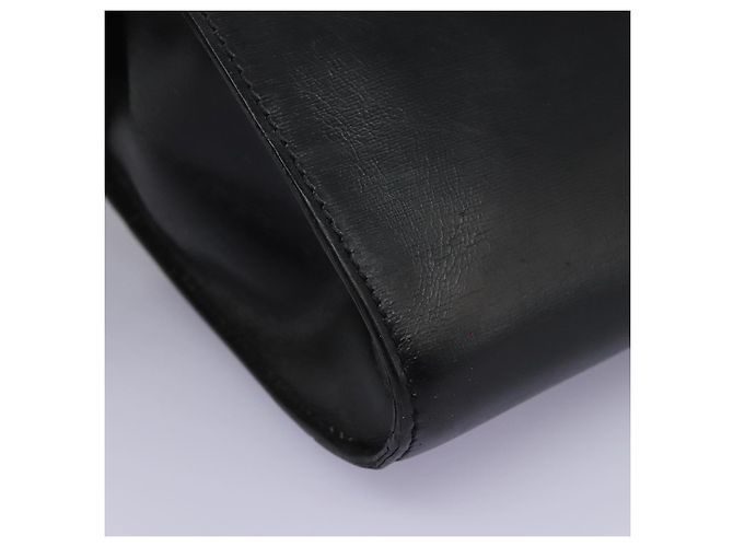Céline Borsa a spalla in pelle nera e oro CELINE Circle Auth BD909 Nero D'oro - vista 9
