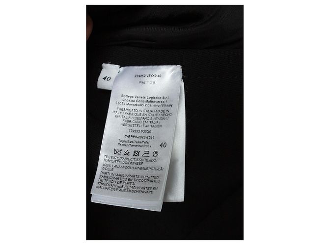 Bottega Veneta, Woll-Bustierkleid mit einem Schulterträger Schwarz - Ansicht 6
