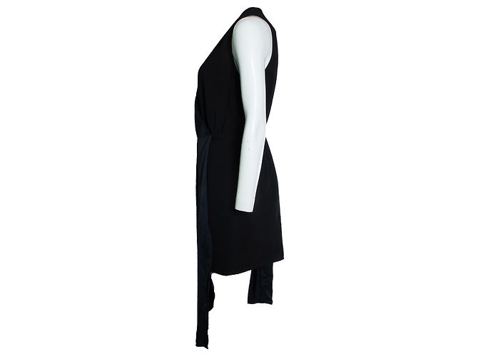 Asymmetrisches Überwurfkleid Elisabetta Franchi Schwarz - Ansicht 2