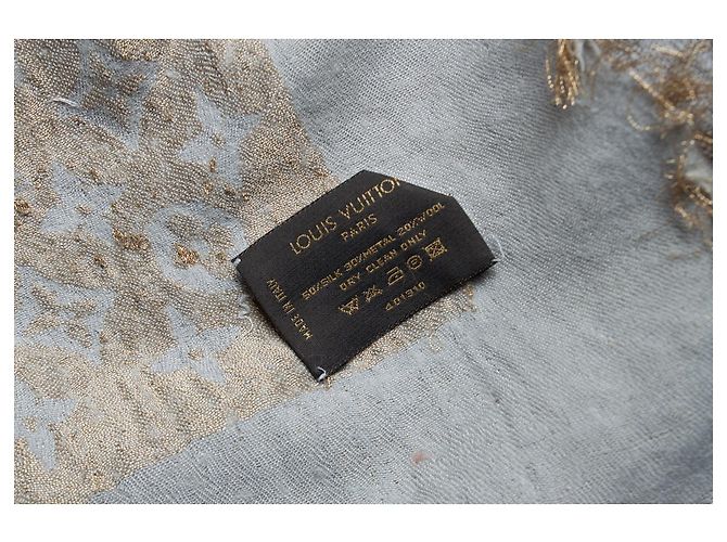 Monogramm-Schal Louis Vuitton Golden Grau - Ansicht 5