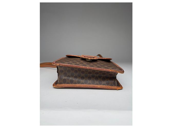 Céline Vintage Celine Paris Triomphe Leder Tasche Braun - Ansicht 13