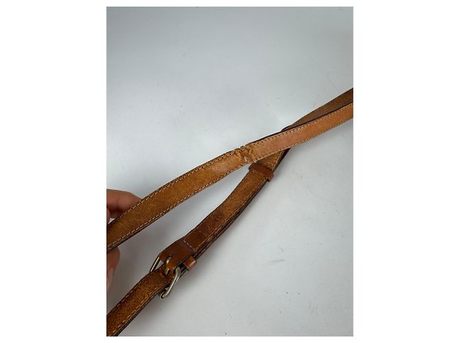 Céline Vintage Celine Paris Triomphe Leder Tasche Braun - Ansicht 15