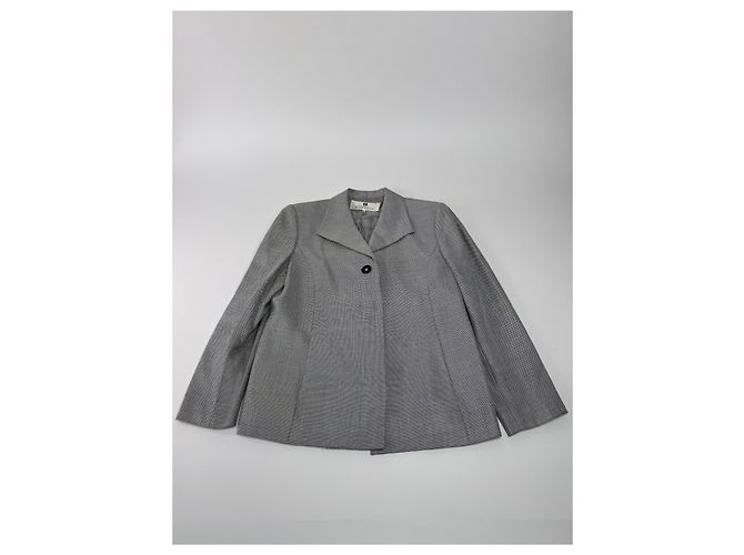 Vintage Givenchy Woll-Doppelset Grau 42/XL - Ansicht 4
