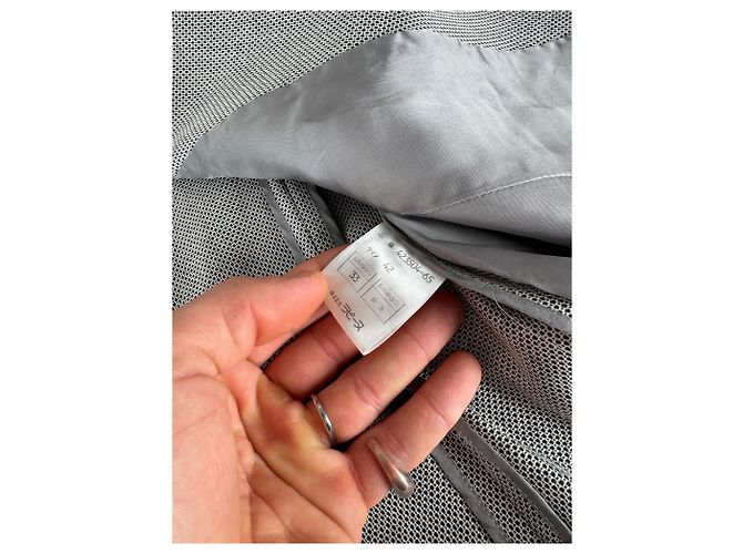 Vintage Givenchy Woll-Doppelset Grau 42/XL - Ansicht 9