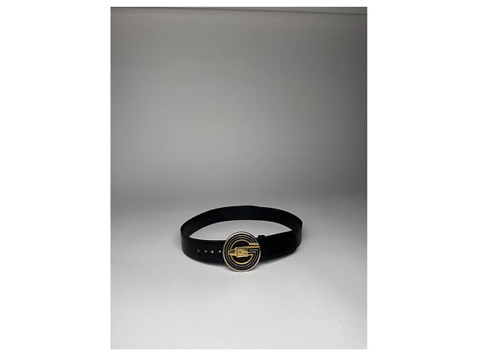 Vintage Gucci Leder Gürtel Schwarz - Ansicht 11