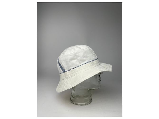 Vintage Givenchy Canvas Bucket Hat Unisex Weiß - Ansicht 10
